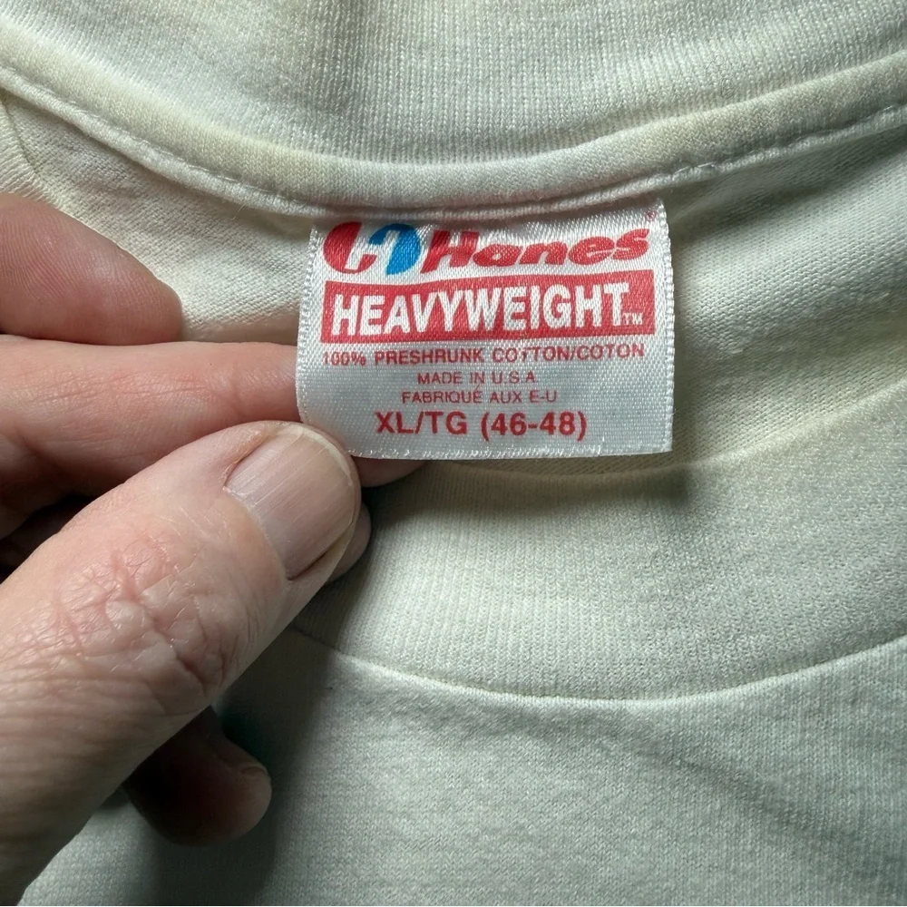 Vintage Cheers Boston Bar TV Show T Shirt Size XL Hanes Heavyweight Made in USA - Picture 3 of 5